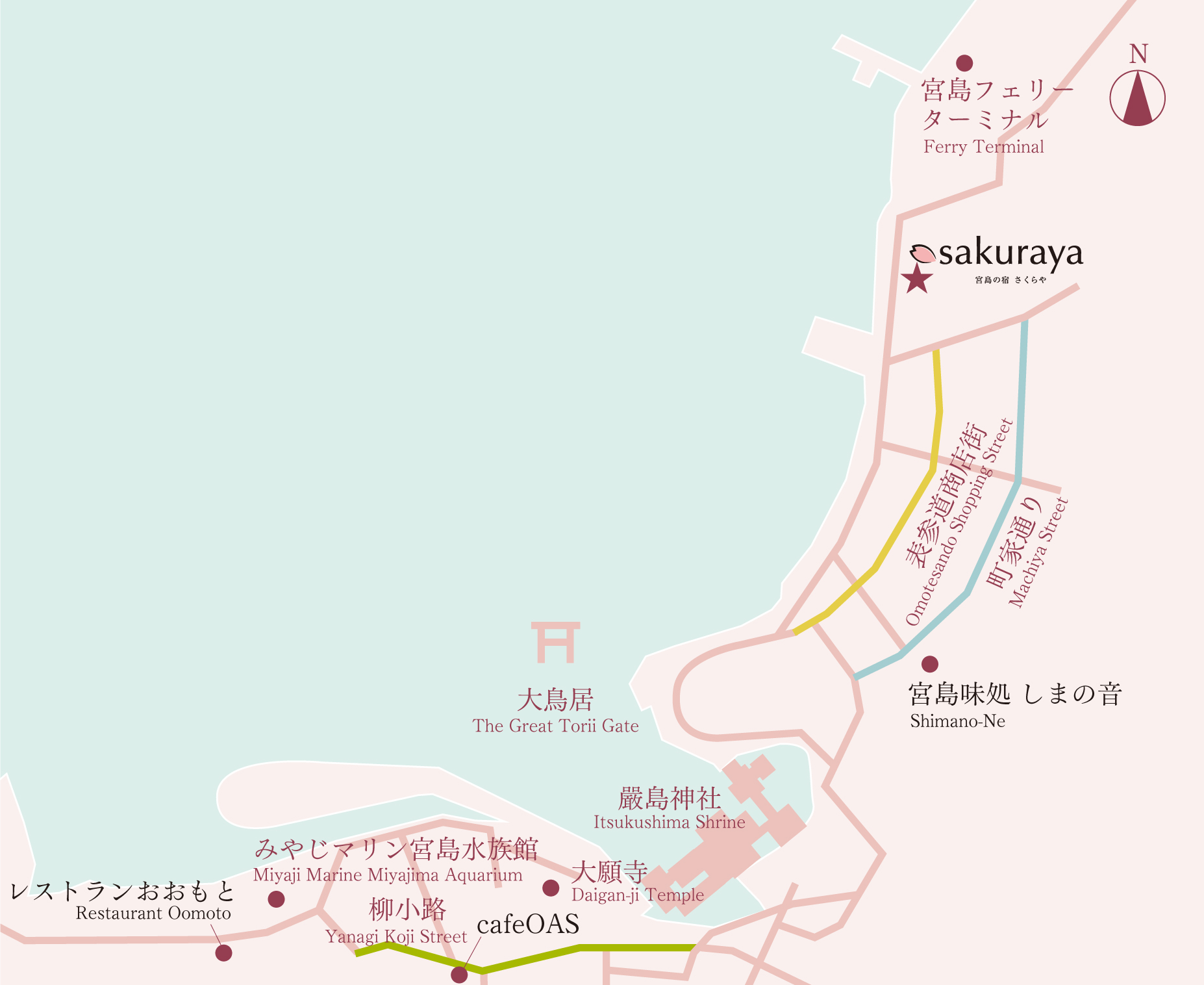 飲食店が多いエリアのご案内